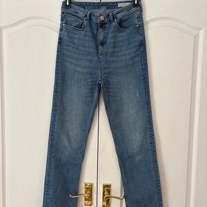 Marks & Spencer Mid Blue Straight Leg Jeans